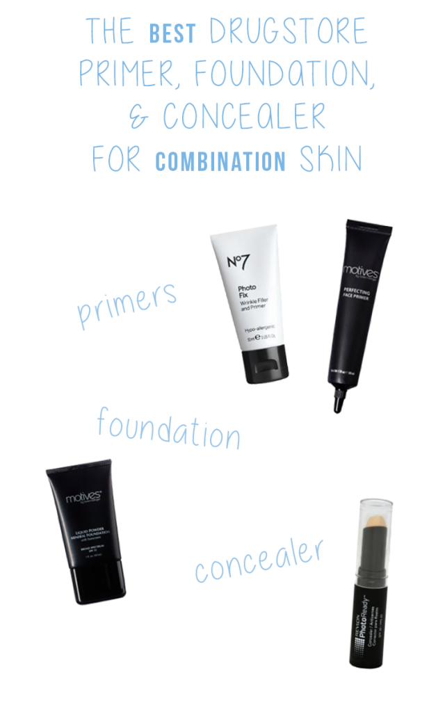 The best drugstore primer, foundation and concealer for combination skin