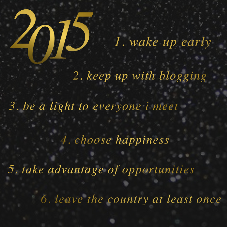 A Reflection on 2014/2015 Resolutions