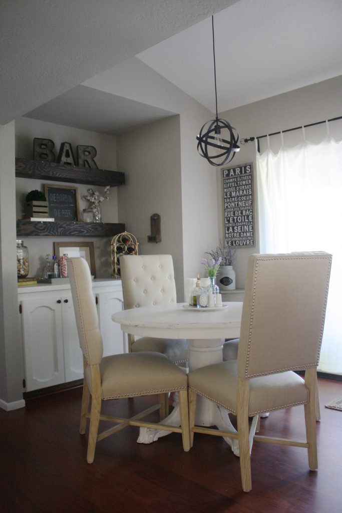 A Modern Rustic Dining Room/Bar Makeover: Before & After