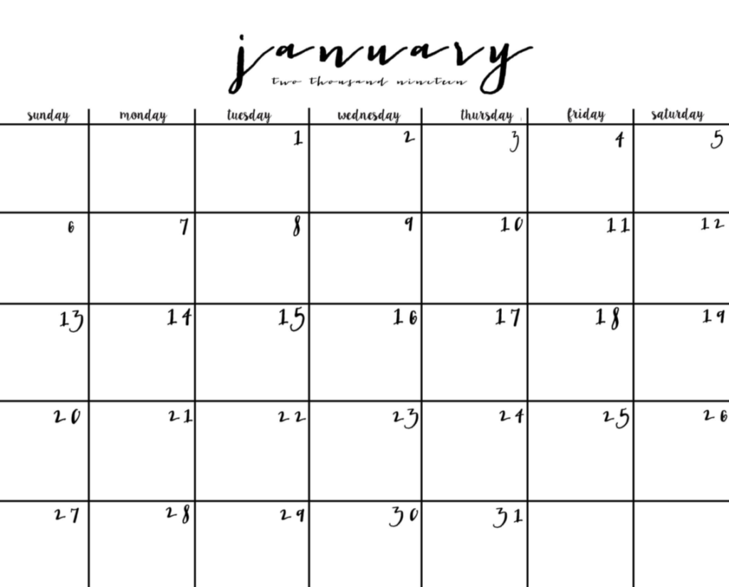 How I Stay Organized + Free Printable 2019 Calendar
