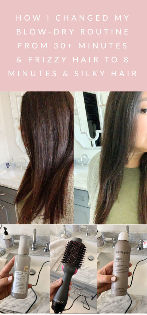 How I Changed My Blow-Dry Routine from almost 30 Minutes + Frizzy Hair, to 8 Minutes + Silky Hair