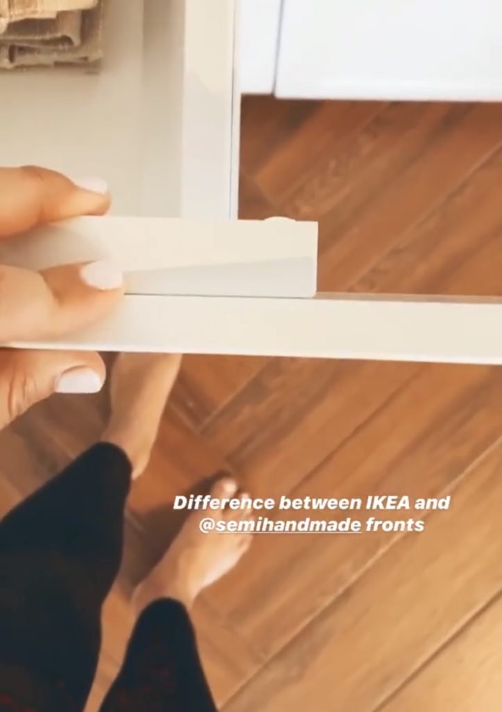 DIY IKEA cabinet and custom wine bar semihandmade luxury cabinet fronts 1