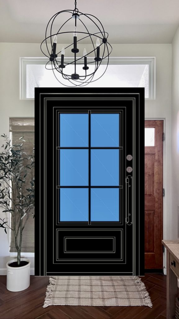 first impression ironworks arizona front entry custom designed black iron door 1